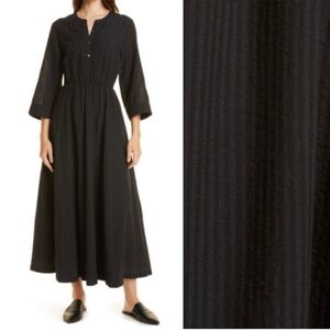 Jenni Kayne Seersucker Shirt Dress Black Size XS